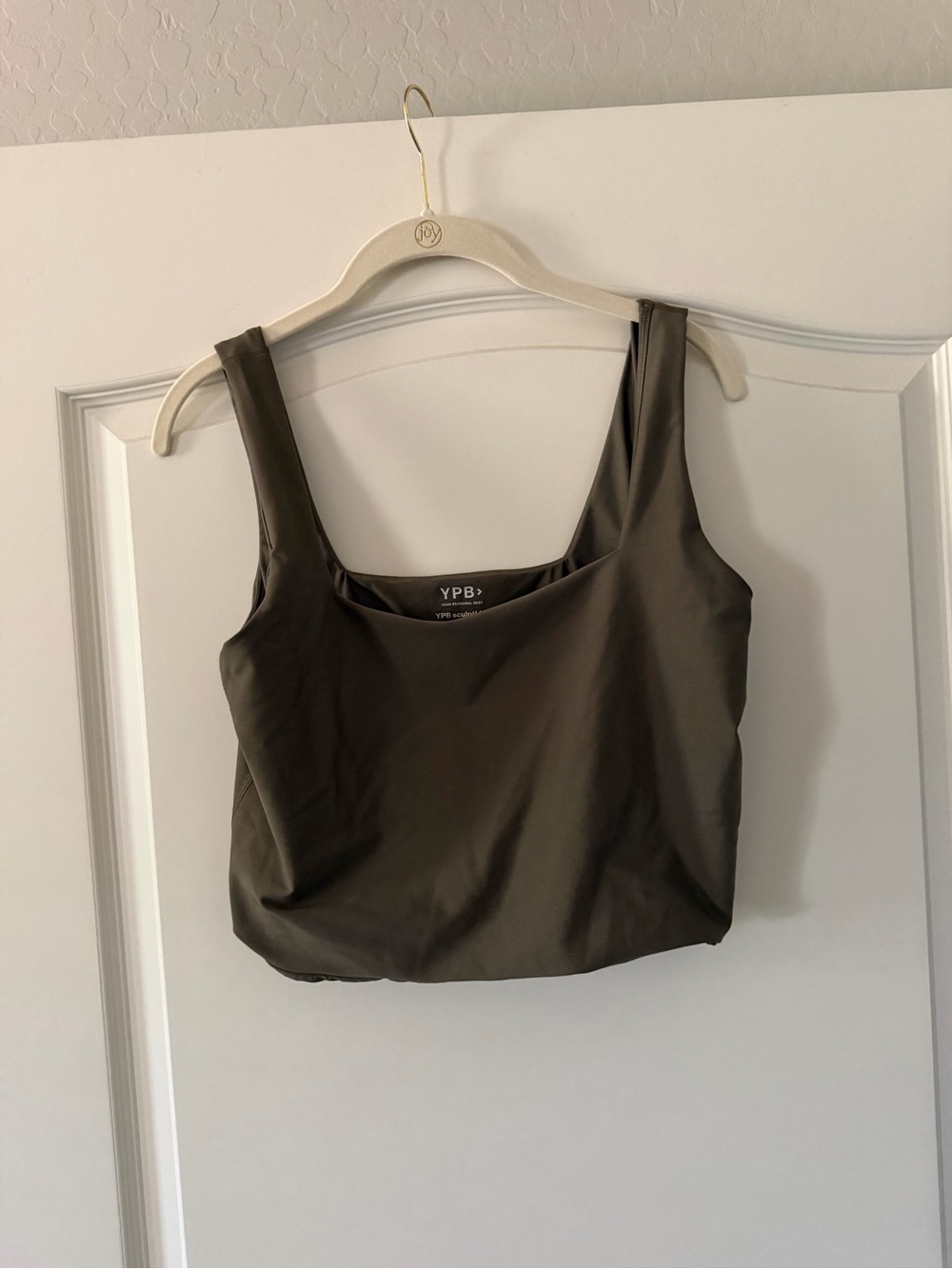Abercrombie YPB Scoop Neck Tank in Brown